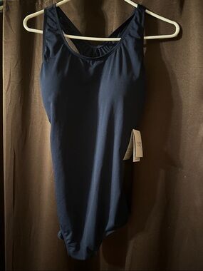 Women's Navy 1 piece swim suit by Dolphin Swimwear NWT Size 18
